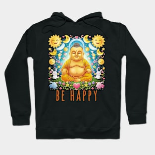 Smiling Buddha Be Happy Hoodie